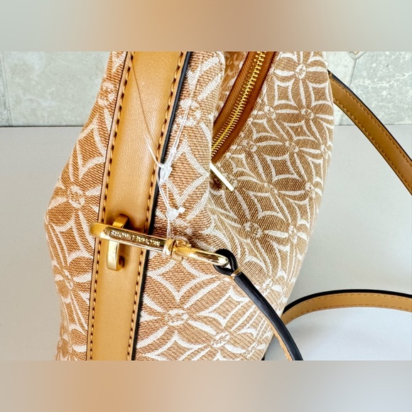 Michael Kors Ember Small Shoulder Crossbody Bag MK Light Brown Multi - Picture 14 of 14